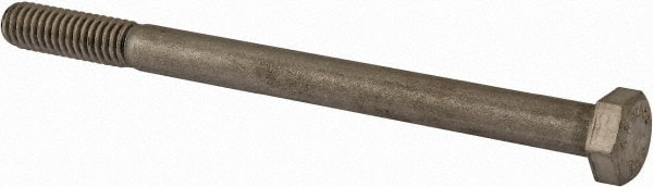 Value Collection - 5/16-18 UNC, 4-1/4" Length Under Head Hex Head Cap Screw - Partially Threaded, Grade 18-8 Stainless Steel, Uncoated, 1/2" Hex - Exact Tooling