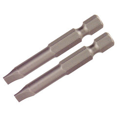 Slotted Power Bit 5.5 × 50mm (2 Bit Pack) - Exact Tooling