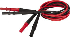 Fluke - Black/Red Electrical Test Equipment Leads Extension - Use with All Test Lead Models - Exact Tooling