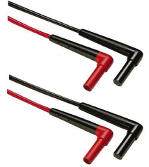 Fluke - Black/Red Electrical Test Equipment Leads Set - Use with All Models - Exact Tooling