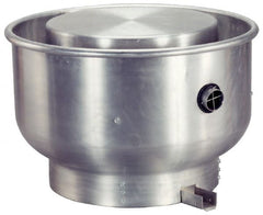 Fantech - 13-1/2" Blade, 2,419 CFM, Direct Drive Centrifugal Roof Exhauster - 1/2 hp, Open Dripproof Enclosure, Upblast Style, Single Phase, 115/230 Volts - Exact Tooling