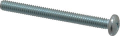 Value Collection - #8-32 UNC, 1-3/4" Length Under Head Phillips Drive Machine Screw - Pan Head, Grade 2 Steel, Zinc-Plated Finish, Without Washer - Exact Tooling