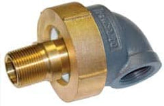 Barco - 4-1/4" Pipe, 4-1/4" Flange Thickness, 90° Casing, Straight Ball Swivel Joint - Bronze Ball & Nut with Iron Body, 300 psi Water, 200 psi Steam, Size Code 20, NPT Ends - Exact Tooling