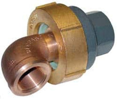 Barco - 3-1/8" Pipe, 3-1/8" Flange Thickness, Straight Casing, 90° Ball Swivel Joint - Bronze Ball & Nut with Iron Body, 340 psi Water, 240 psi Steam, Size Code 12, NPT Ends - Exact Tooling