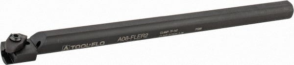 Tool-Flo - Internal Thread, Right Hand Cut, 1/2" Shank Width x 1/2" Shank Height Indexable Threading Toolholder - 8" OAL, FL 2L Insert Compatibility, A08 Toolholder, Series Flo-Lock - Exact Tooling
