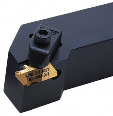 Tool-Flo - External Thread, Left Hand Cut, 3/4" Shank Width x 3/4" Shank Height Indexable Threading Toolholder - 4-1/2" OAL, FL 2L Insert Compatibility, FLS Toolholder, Series FLSL - Exact Tooling