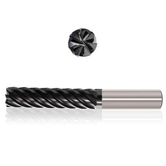 ‎1-1/4″ Dia. × 1-1/4″ Shank × 3″ DOC × 6″ OAL, Sistral, 7 Flute, Variable Helix, Straight, External, Bullnose, Solid End Mill - Exact Tooling