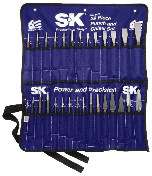 SK - 29 Piece Punch & Chisel Set - Exact Tooling