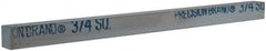 Made in USA - 12" Long x 3/4" High x 3/4" Wide, Zinc-Plated Key Stock - Low Carbon Steel - Exact Tooling