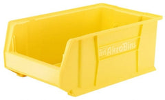 Akro-Mils - 300 Lb. Load Capacity, 29-1/4" Deep, Yellow Polymer Hopper Stacking Bin - 12" High x 18-3/8" Wide x 29-1/4" Long - Exact Tooling