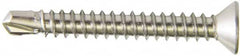 Value Collection - #8, Flat Head, Phillips Drive, 5/8" OAL, #2 Point, Self Drilling Screw - Grade 410 Stainless Steel - Exact Tooling