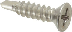 Value Collection - #8, Flat Head, Phillips Drive, 3/4" OAL, #2 Point, Self Drilling Screw - Grade 410 Stainless Steel - Exact Tooling