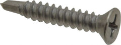 Value Collection - #8, Flat Head, Phillips Drive, 1" OAL, #2 Point, Self Drilling Screw - Grade 410 Stainless Steel - Exact Tooling