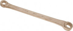 Ampco - 1/2" x 19/32" 12 Point Offset Box Wrench - Double End, 9-1/2" OAL, Aluminum Bronze - Exact Tooling