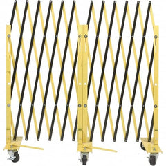 Illinois Engineered Products - 40" High Portable Barrier Gates - Galvanized Steel, Yellow/Black - Exact Tooling