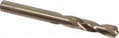 Hertel - 0.277" 135° Spiral Flute Cobalt Screw Machine Drill Bit - Bright Finish, Right Hand Cut, 1-1/2" Flute Length, 2-11/16" OAL, Split Point, Straight Shank - Exact Tooling