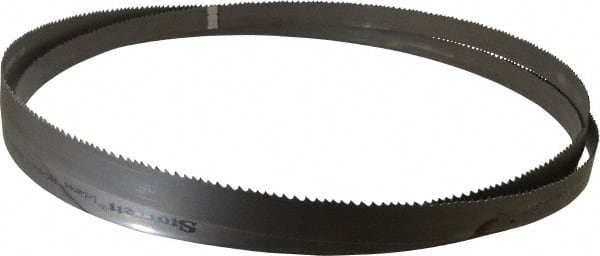 Starrett - 4 to 6 TPI, 14' 6" Long x 1" Wide x 0.035" Thick, Welded Band Saw Blade - Bi-Metal, Toothed Edge, Modified Tooth Set, Contour Cutting - Exact Tooling