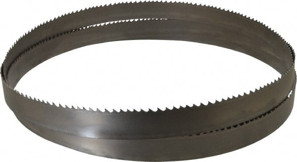 Starrett - 3 to 4 TPI, 12' Long x 1-1/4" Wide x 0.042" Thick, Welded Band Saw Blade - Bi-Metal, Toothed Edge, Modified Tooth Set, Contour Cutting - Exact Tooling