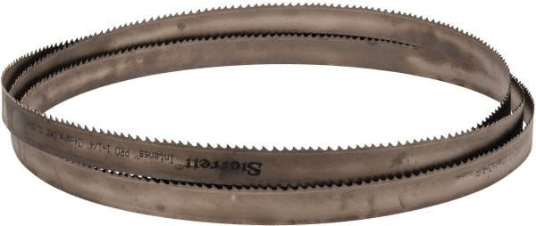 Starrett - 3 to 4 TPI, 14' 6" Long x 1-1/4" Wide x 0.042" Thick, Welded Band Saw Blade - Bi-Metal, Toothed Edge, Modified Tooth Set, Contour Cutting - Exact Tooling