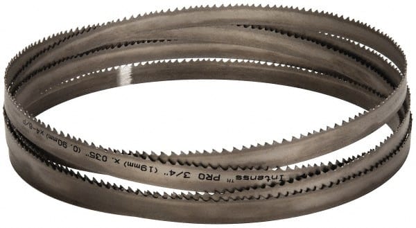 Starrett - 4 to 6 TPI, 14' 8" Long x 3/4" Wide x 0.035" Thick, Welded Band Saw Blade - Bi-Metal, Toothed Edge, Modified Tooth Set, Contour Cutting - Exact Tooling