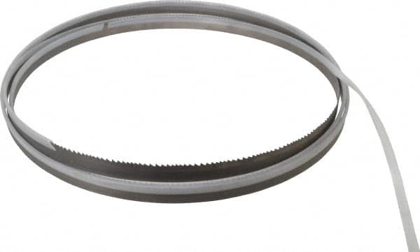 Starrett - 5 to 8 TPI, 11' 6" Long x 3/4" Wide x 0.035" Thick, Welded Band Saw Blade - Bi-Metal, Toothed Edge, Modified Tooth Set, Contour Cutting - Exact Tooling