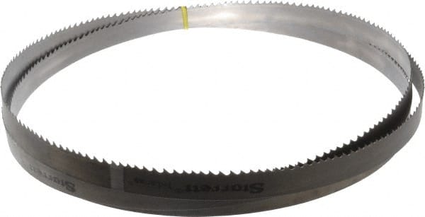Starrett - 3 to 4 TPI, 12' Long x 1" Wide x 0.035" Thick, Welded Band Saw Blade - Bi-Metal, Toothed Edge, Modified Tooth Set, Contour Cutting - Exact Tooling
