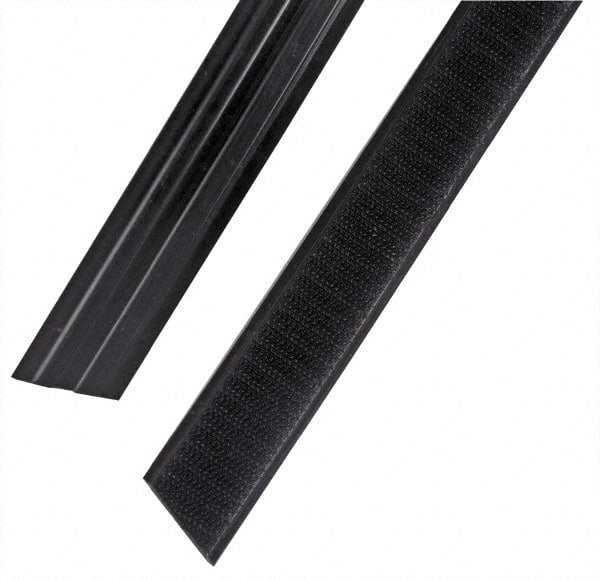 Rubbermaid - 47" Long x 1.1" Wide Microfiber Hook & Loop Replacement Set - Black, Hook & Loop - Exact Tooling