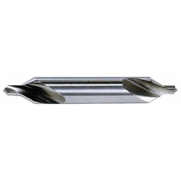 Hertel - #7 Plain Cut 90° Incl Angle Solid Carbide Combo Drill & Countersink - Exact Tooling