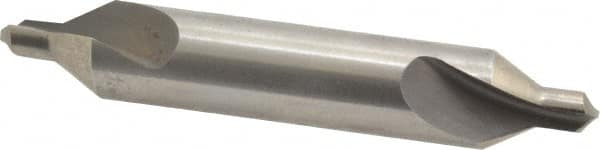 Hertel - #6 Plain Cut 60° Incl Angle High Speed Steel Combo Drill & Countersink - Exact Tooling