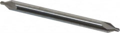 Hertel - #1 Plain Cut 60° Incl Angle Solid Carbide Combo Drill & Countersink - Exact Tooling