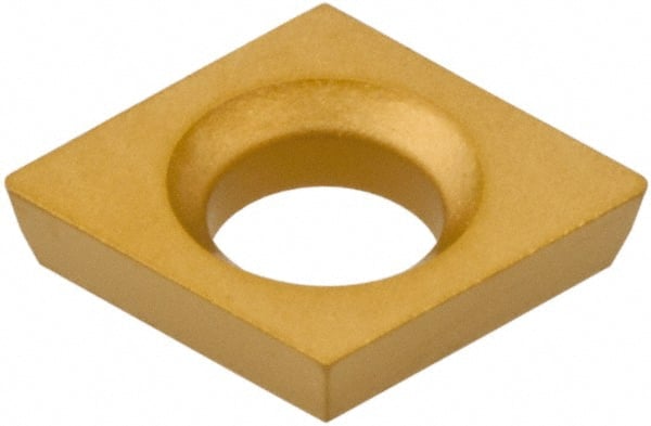 Hertel - CDHB 12061 HP520B Grade Carbide Boring Insert - Diamond, 80° Incl Angle, 5/32" Inscr Circle, .04" Thick, 1/64" Cnr Rad - Exact Tooling