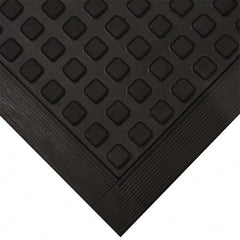 Wearwell - 5' Long x 2' Wide x 5/8" Thick, Anti-Fatigue Modular Matting Tiles - Black, For Dry Areas, Series 502 - Exact Tooling