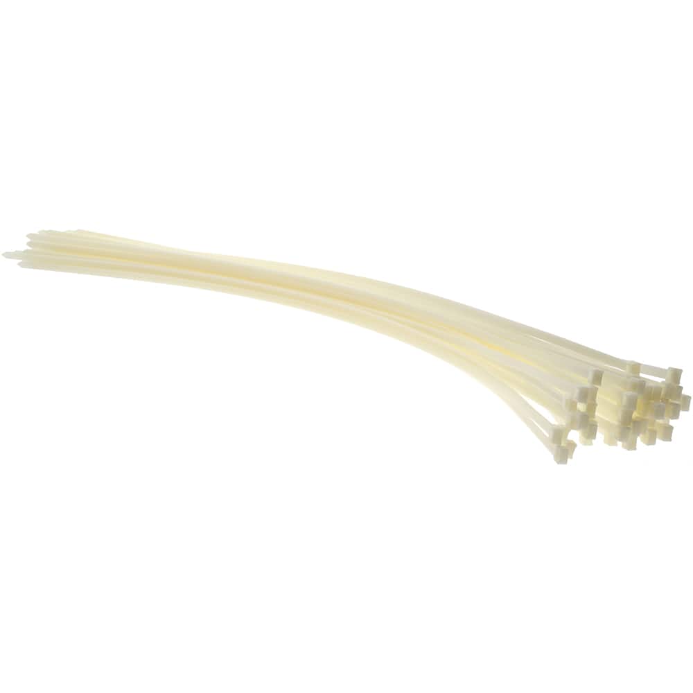Thomas & Betts - 36 Inch Long x 0.345 Inch Wide x 10-3/4 Inch Bundle Diameter, Natural, Nylon Standard Cable Tie - Exact Tooling