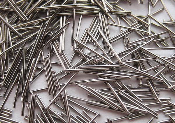 Raytech - Steel Carrier, Steel Abrasive, Wet Polishing Tumbling Media - Rod Shape - Exact Tooling