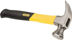 Stanley - 1-1/4 Lb Head, Straight Rip Claw Nail Hammer - 13" OAL, Carbon Steel Head, Graphite Handle with Grip - Exact Tooling