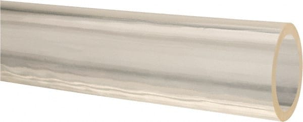 Made in USA - 7/8" ID x 1-1/8" OD, 1/8" Wall Thickness, Cut to Length (50' Standard Length) Ester Urethane Tube - Natural, 45 Max psi, 85 Shore A Hardness - Exact Tooling