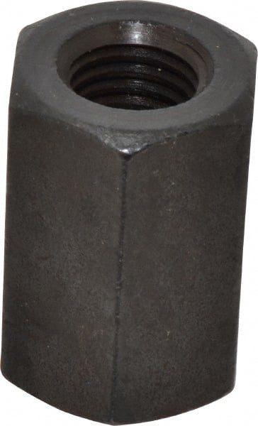 Gibraltar - 3/4-10 UNC, 1-7/8" OAL Steel Standard Coupling Nut - Black Oxide Coated, 1-1/4" Width Across Flats - Exact Tooling
