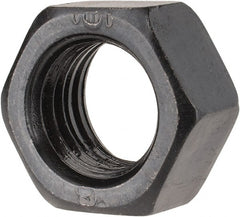 Gibraltar - 7/8-9 UNC Steel Right Hand Heavy Hex Nut - 1-5/16" Across Flats, 3/4" High, Black Oxide Finish - Exact Tooling