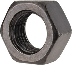 Gibraltar - 1-8 UNC Steel Right Hand Heavy Hex Nut - 1-1/2" Across Flats, 55/64" High, Black Oxide Finish - Exact Tooling