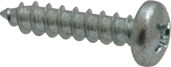 Value Collection - #12 Pan Head Phillips Sheet Metal Screw - Steel, 1" Length Under Head, Grade 2 - Exact Tooling
