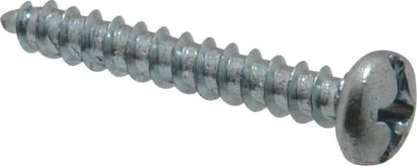 Value Collection - #12 Pan Head Phillips Sheet Metal Screw - Steel, 1-1/2" Length Under Head, Grade 2 - Exact Tooling