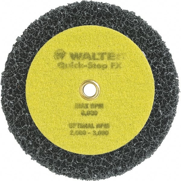 WALTER Surface Technologies - 6" Diam, Aluminum Oxide Hook & Loop Disc - Nonwoven, Series 07-X, Quick-Step FX - Exact Tooling