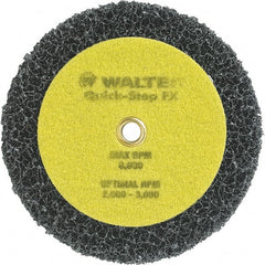WALTER Surface Technologies - 6" Diam, Aluminum Oxide Hook & Loop Disc - Nonwoven, Series 07-X, Quick-Step FX - Exact Tooling