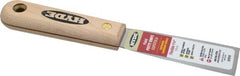 Hyde Tools - 1-1/4" Wide Steel Putty Knife - Flexible, Hardwood Handle, 7-3/4" OAL - Exact Tooling