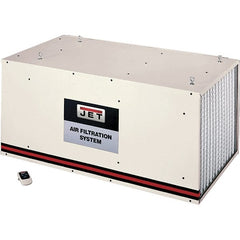 Jet - 1µm, 115 Volt Ceiling Mount Air Filtration Machine - 44" Long x 20" Deep x 24" High, 1,700 CFM Air Flow - Exact Tooling