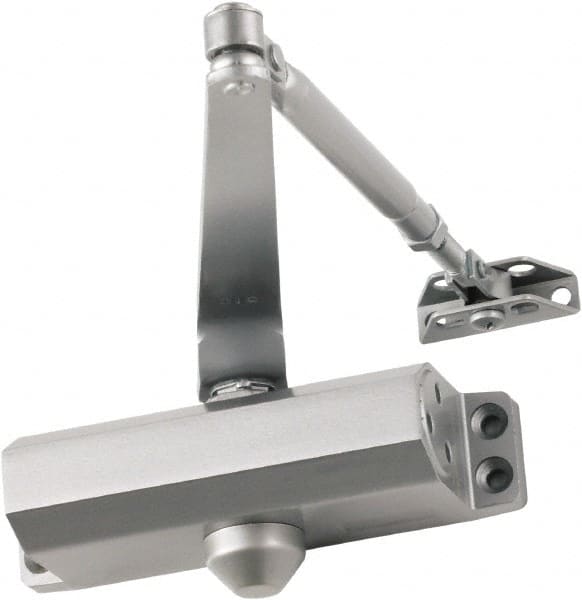 Falcon - Light-Duty ADA Complaint Door Closer Manual Damper - Aluminum Finish - Exact Tooling