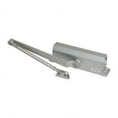 Falcon - 36" Door Width, Light-Duty ADA Complaint Door Closer Manual Damper - Aluminum Finish - Exact Tooling