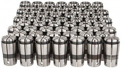 Parlec - 59 Piece, 3/32" to 1" Capacity, Single Angle Collet Set - Series TG/PG 100 - Exact Tooling