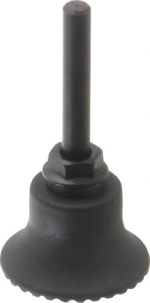 Made in USA - 1-1/2" Diam Quick-Change Type S Disc Backing Pad - 1/4" Shank Diam, Medium Density, 30,000 RPM - Exact Tooling