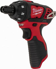 Milwaukee Tool - 12 Volts, Lithium-Ion Battery, Pistol Grip Cordless Screwdriver - 500 RPM, 150 Inch/Lbs. Torque - Exact Tooling